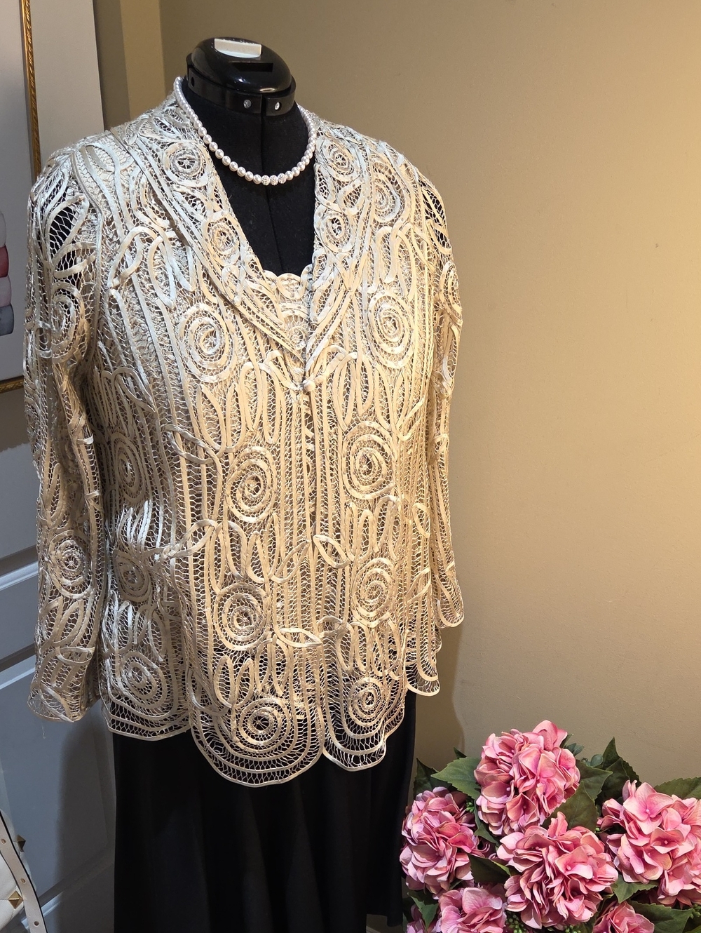 Soulmates Cream Lace Overlay Blouse
